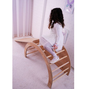 Ξύλινο Αναρριχητικό Pikler Troulloi Καφέ 33x33x33 εκ. MDF - Pakobazaar