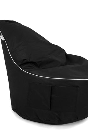Πουφ Πουγκί Vourvoura Μαύρο 80x30x75 εκ.