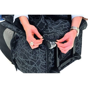 FLAMINGO Τρόλεϊ Μεταφοράς Κατοικίδιου Izzie Μαύρο 32 x 29 x 52 εκ.