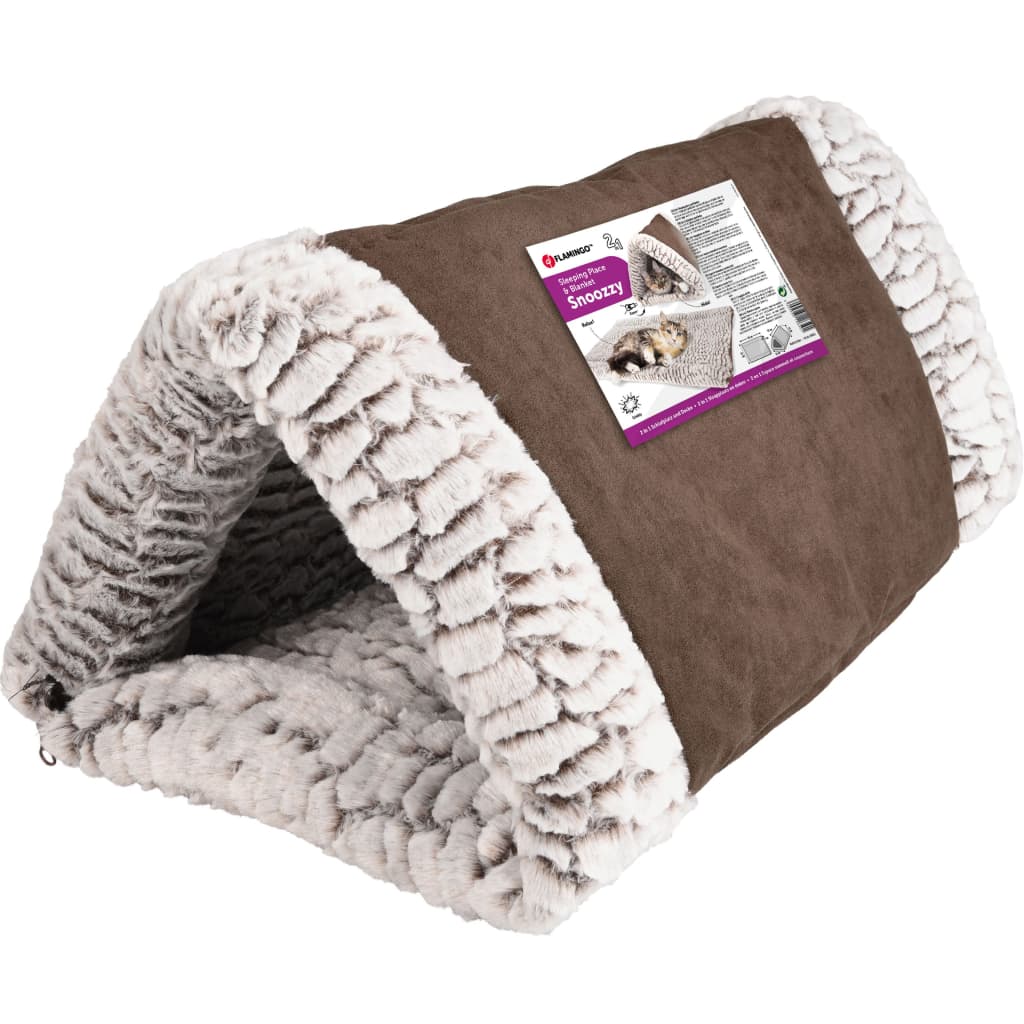FLAMINGO Υπνοδωμάτιο Γάτας 2 σε 1 Snoozzy Τριγωνικό 32x55x23εκ.