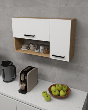 Στήλη Αποθήκευσης Arillas Δρυς Sapphire - Λευκό 90x23.8x52 εκ. Μελαμίνης