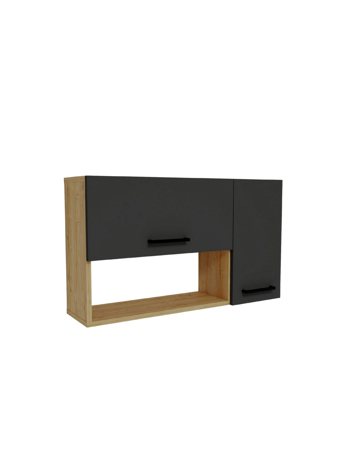 Στήλη Αποθήκευσης Arillas Δρυς Sapphire - Ανθρακί 90x23.8x52 εκ. Μελαμίνης