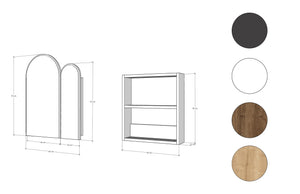 Ντουλάπι Μπάνιου Fikardou Μαύρο 12x50x45 εκ. MDF