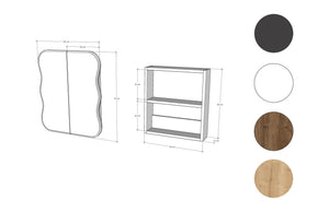 Ντουλάπι Μπάνιου Kastamonitsa Καρυδί 50x12x45 εκ.