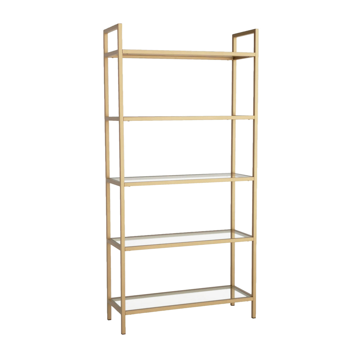 Βιβλιοθήκη Xirokampos Χρυσό 80x30x165 εκ.