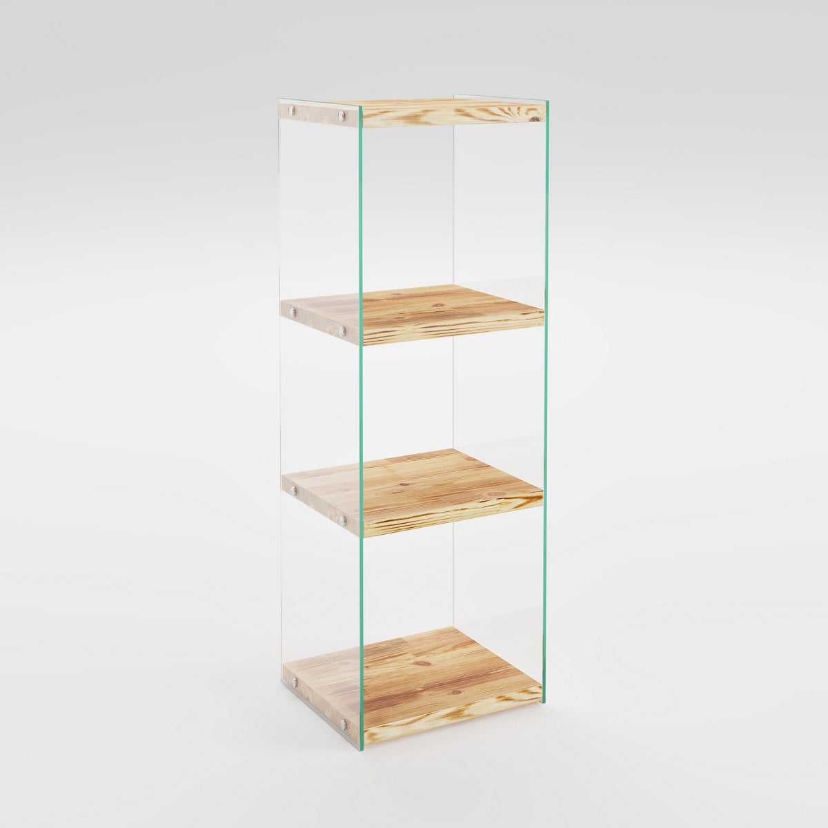 Βιβλιοθήκη Pefkofyto Δρυς 40x35x120 εκ. Μασίφ Ξύλου