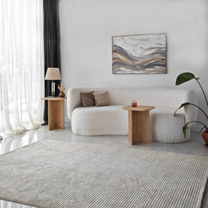 Βοηθητικά Τραπεζάκια Σετ 2τμχ Sklithro Δρυς Sapphire 40x40x55 εκ. Μελαμίνης - Pakobazaar