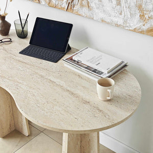 Γραφείο Vikos Travertine 120x60x75 εκ. Μελαμίνης
