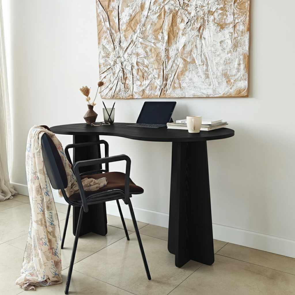 Γραφείο Vikos Μαύρο 120x60x75 εκ. Μελαμίνης