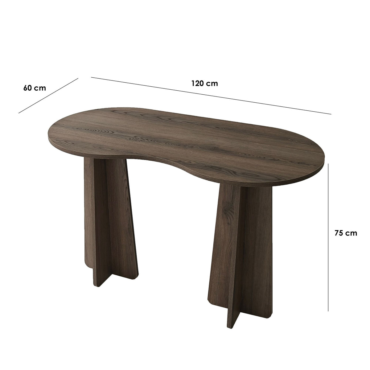 Γραφείο Vikos Καρυδί 120x60x75 εκ. Μελαμίνης