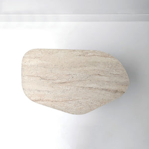 Τραπεζάκι Σαλονιού Vagia Travertine - Καρυδί 100x60x35 εκ. Μελαμίνης