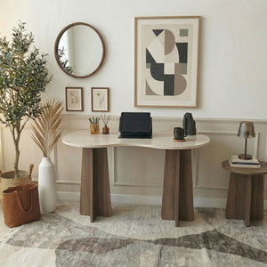 Γραφείο Vikos Travertine - Καρυδί 120x60x75 εκ. Μελαμίνης