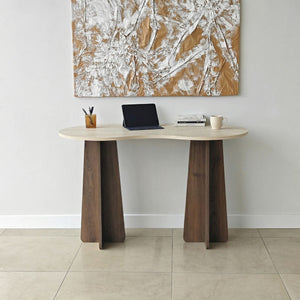 Γραφείο Vikos Travertine - Καρυδί 120x60x75 εκ. Μελαμίνης