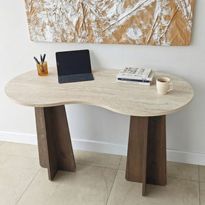 Γραφείο Vikos Travertine - Καρυδί 120x60x75 εκ. Μελαμίνης