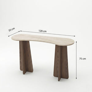 Συρταριέρα Myrtos Travertine - Καρυδί 120x35x75 εκ. Μελαμίνης