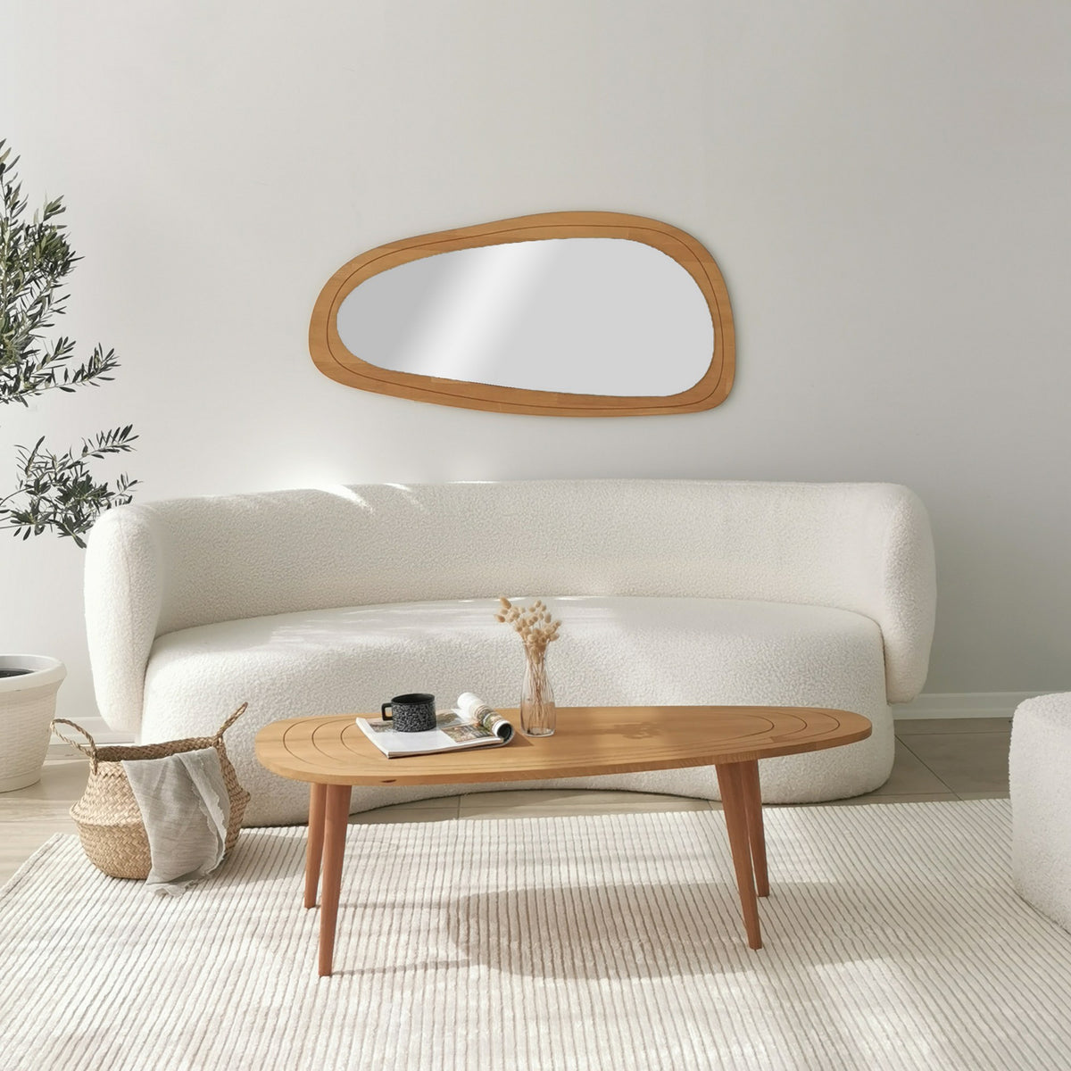 Τραπεζάκι Σαλονιού Firopotamos Ξύλινο Teak 115x50x38 εκ. Μασίφ Ξύλου