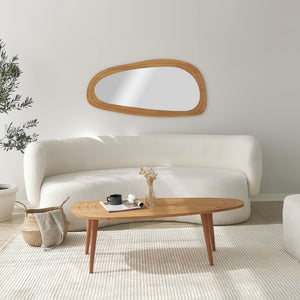 Τραπεζάκι Σαλονιού Firopotamos Ξύλινο Teak 115x50x38 εκ. Μασίφ Ξύλου