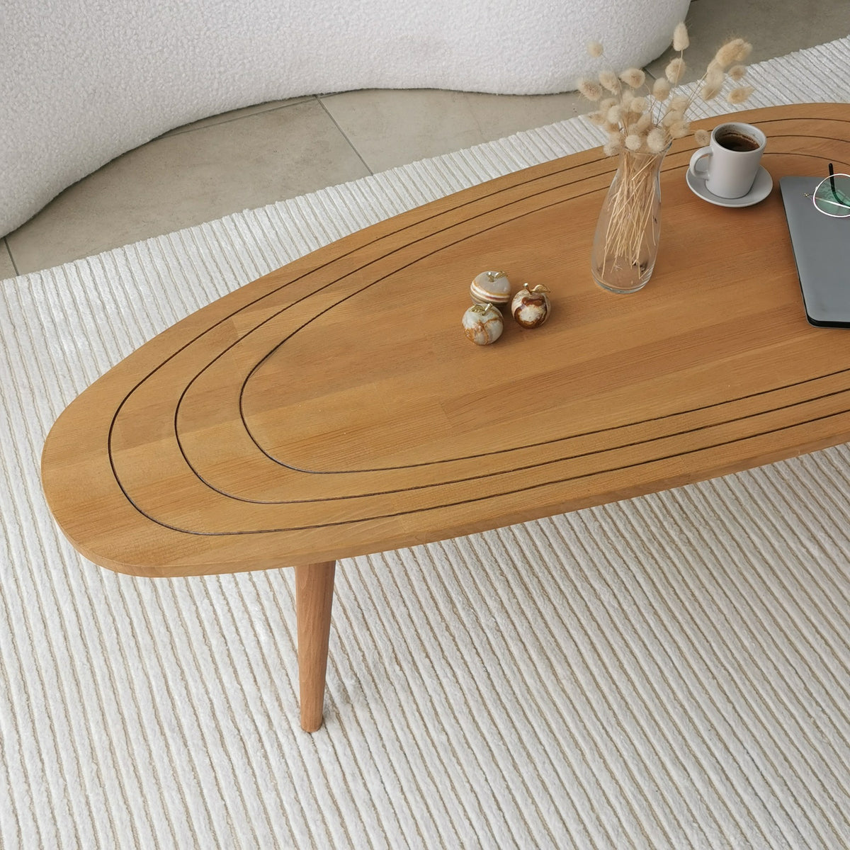 Τραπεζάκι Σαλονιού Firopotamos Ξύλινο Teak 115x50x38 εκ. Μασίφ Ξύλου