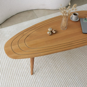 Τραπεζάκι Σαλονιού Firopotamos Ξύλινο Teak 115x50x38 εκ. Μασίφ Ξύλου