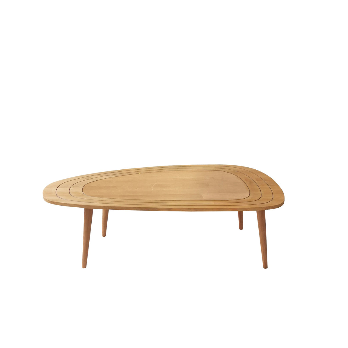 Τραπεζάκι Σαλονιού Firopotamos Ξύλινο Teak 115x50x38 εκ. Μασίφ Ξύλου