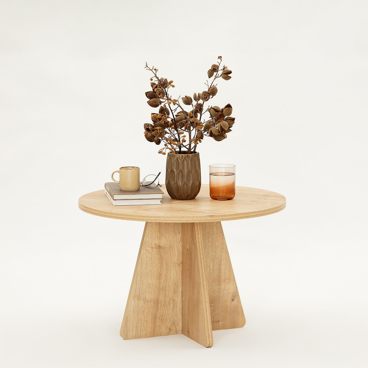 Τραπεζάκι Σαλονιού Fykiada Δρυς Sapphire 60x60x40 εκ. Μελαμίνης