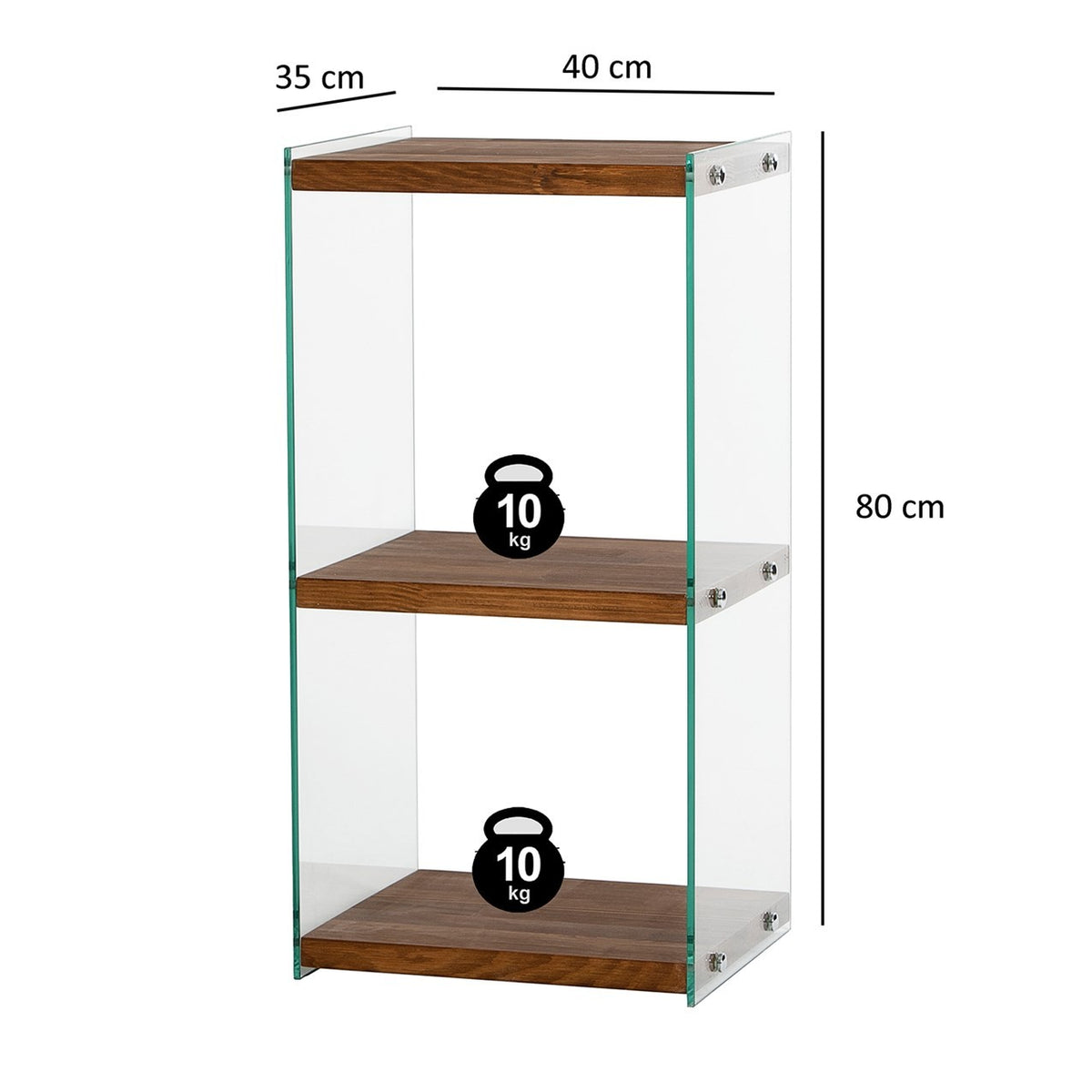 Βιβλιοθήκη Neapolis Φυσικό 40x35x80 εκ.