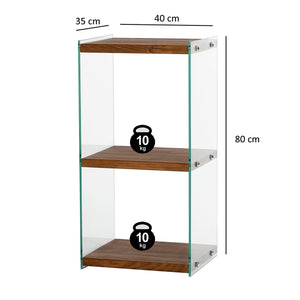 Βιβλιοθήκη Neapolis Φυσικό 40x35x80 εκ.