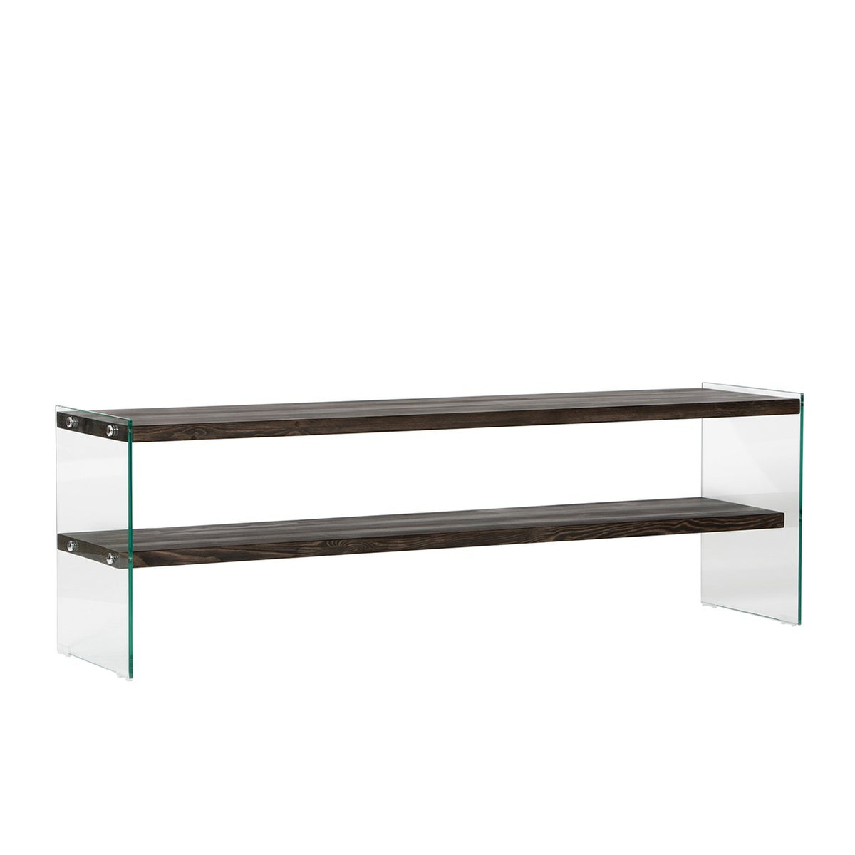 Έπιπλο Τηλεόρασης Neapolis Γυάλινο Ανθρακί 140x35x45 εκ.