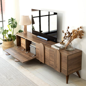 Έπιπλο Τηλεόρασης Kastaneri Καρυδί 180x35x50 εκ. Μελαμίνης