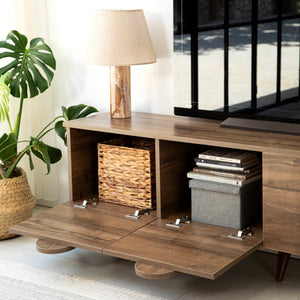 Έπιπλο Τηλεόρασης Kastaneri Καρυδί 180x35x50 εκ. Μελαμίνης