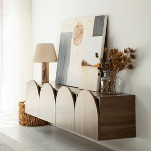Έπιπλο Τηλεόρασης Kipoureio Καρυδί 180x35x35 εκ. Μελαμίνης