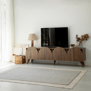 Έπιπλο Τηλεόρασης Kipoureio Καρυδί 180x35x50 εκ. Μελαμίνης