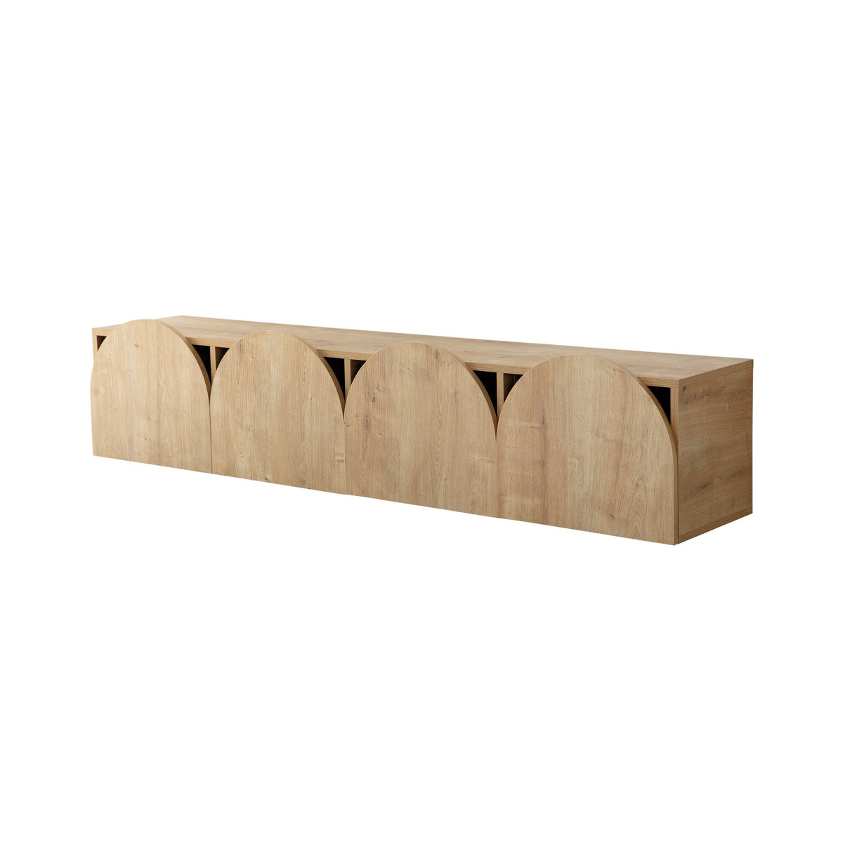 Έπιπλο Τηλεόρασης Kipoureio Δρυς Sapphire 180x35x35 εκ. Μελαμίνης