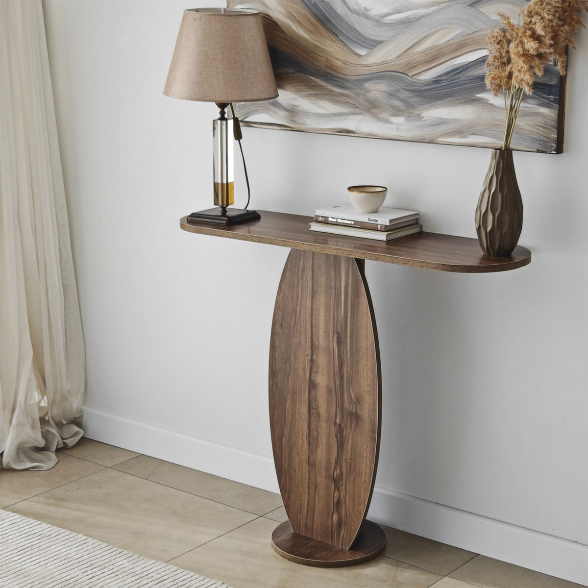Συρταριέρα Nikiana Καρυδί 100x30x81 εκ. Μελαμίνης