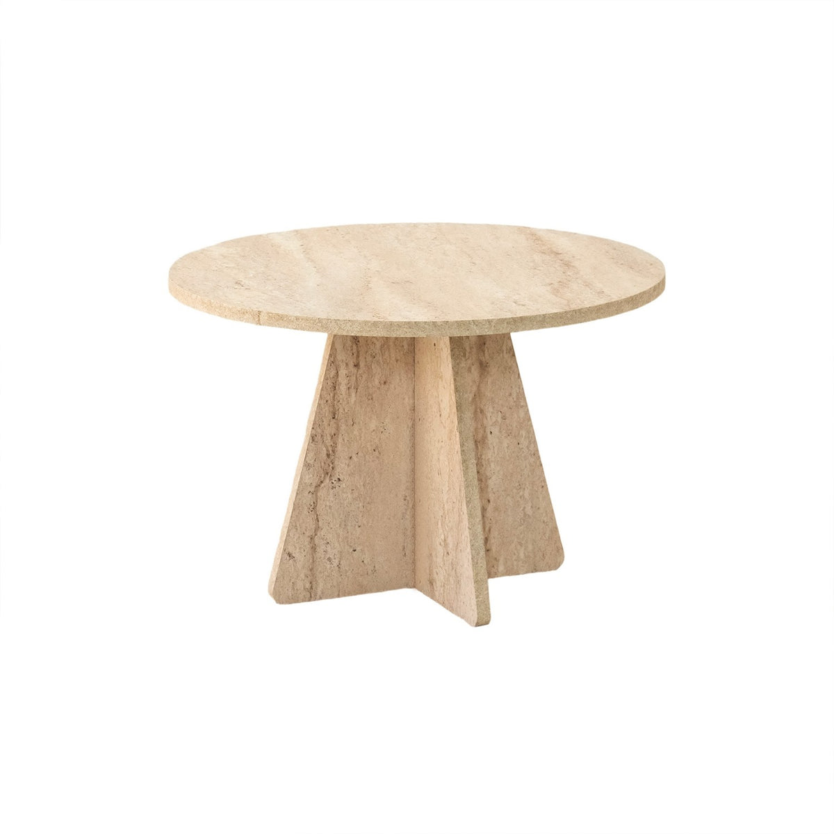 Τραπεζάκι Σαλονιού Fykiada Travertine 60x40 εκ. Μελαμίνης