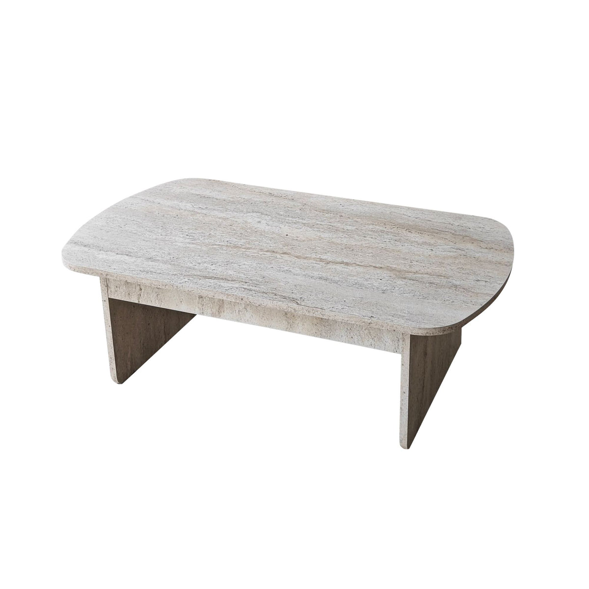 Τραπεζάκι Σαλονιού Kallimasia Travertine 105x60x35 εκ. Μελαμίνης
