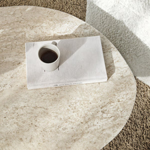 Τραπεζάκι Σαλονιού Vagia Travertine 100x60x35 εκ. Μελαμίνης