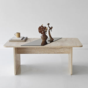Τραπεζάκι Σαλονιού Ypsonas Μπρονζέ - Travertine 120x60x38 εκ. Μελαμίνης