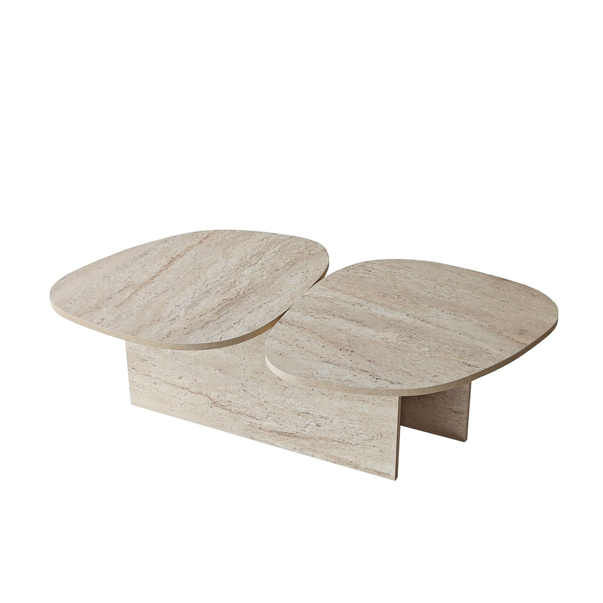 Τραπεζάκι Σαλονιού Ammoussa Travertine 125x60x38 εκ. Μελαμίνης