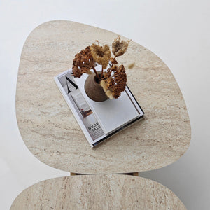 Τραπεζάκι Σαλονιού Ammoussa Travertine 125x60x38 εκ. Μελαμίνης