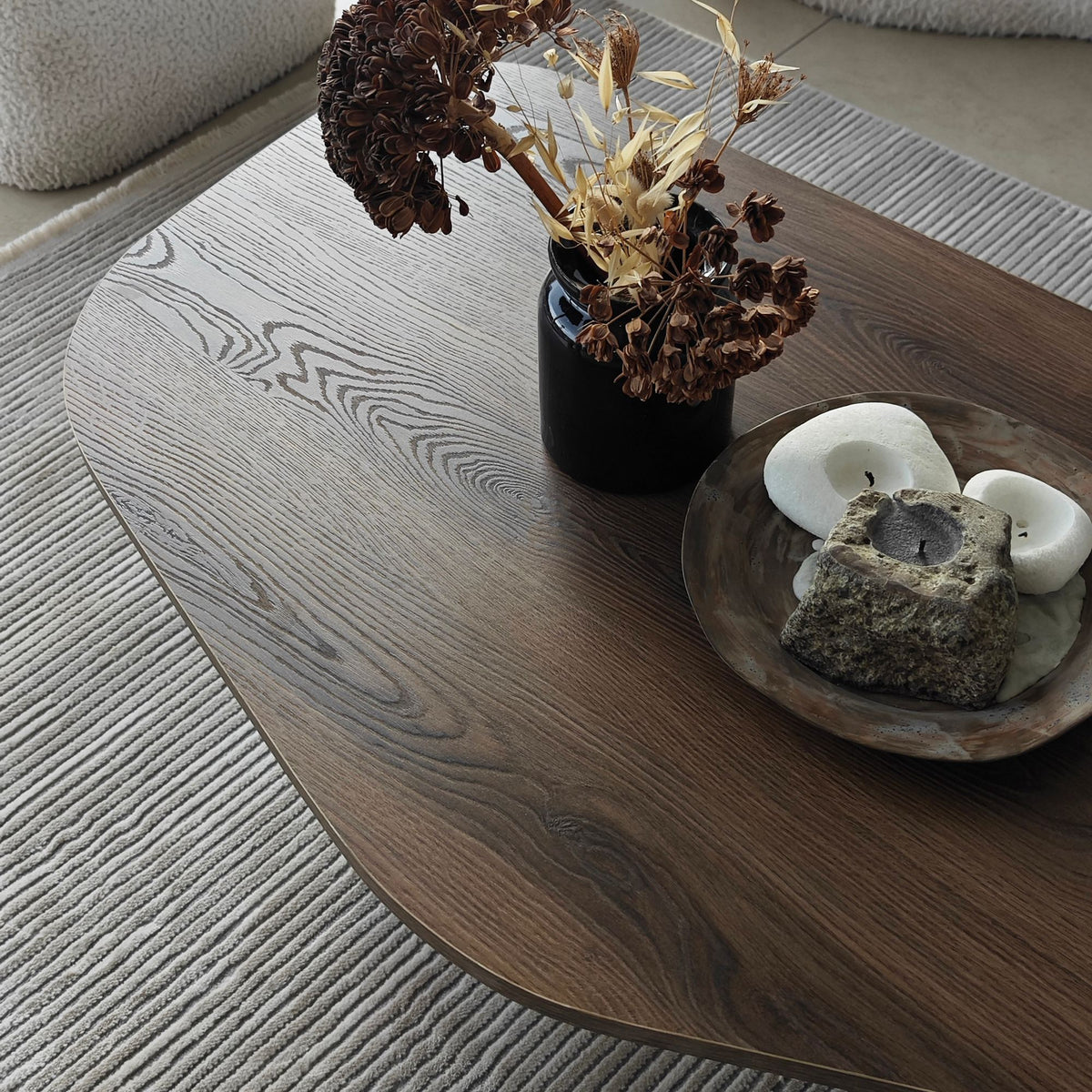 Τραπεζάκι Σαλονιού Mandraki Καρυδί 100x60x35 εκ. Μελαμίνης