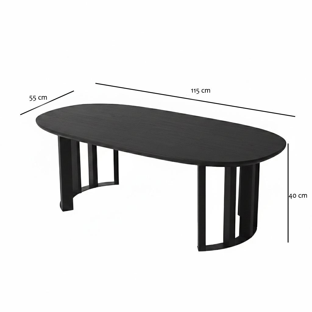 Τραπεζάκι Σαλονιού Grava Καρυδί 120x60x40 εκ. Μασίφ Ξύλου
