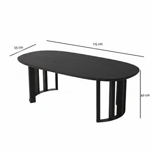 Τραπεζάκι Σαλονιού Grava Καρυδί 120x60x40 εκ. Μασίφ Ξύλου