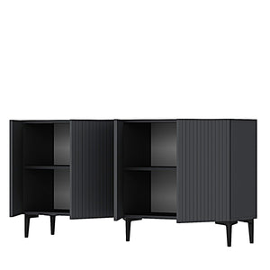 Κονσόλα Evgeros Ανθρακί 150x32x75 εκ. Μελαμίνης - Pakobazaar