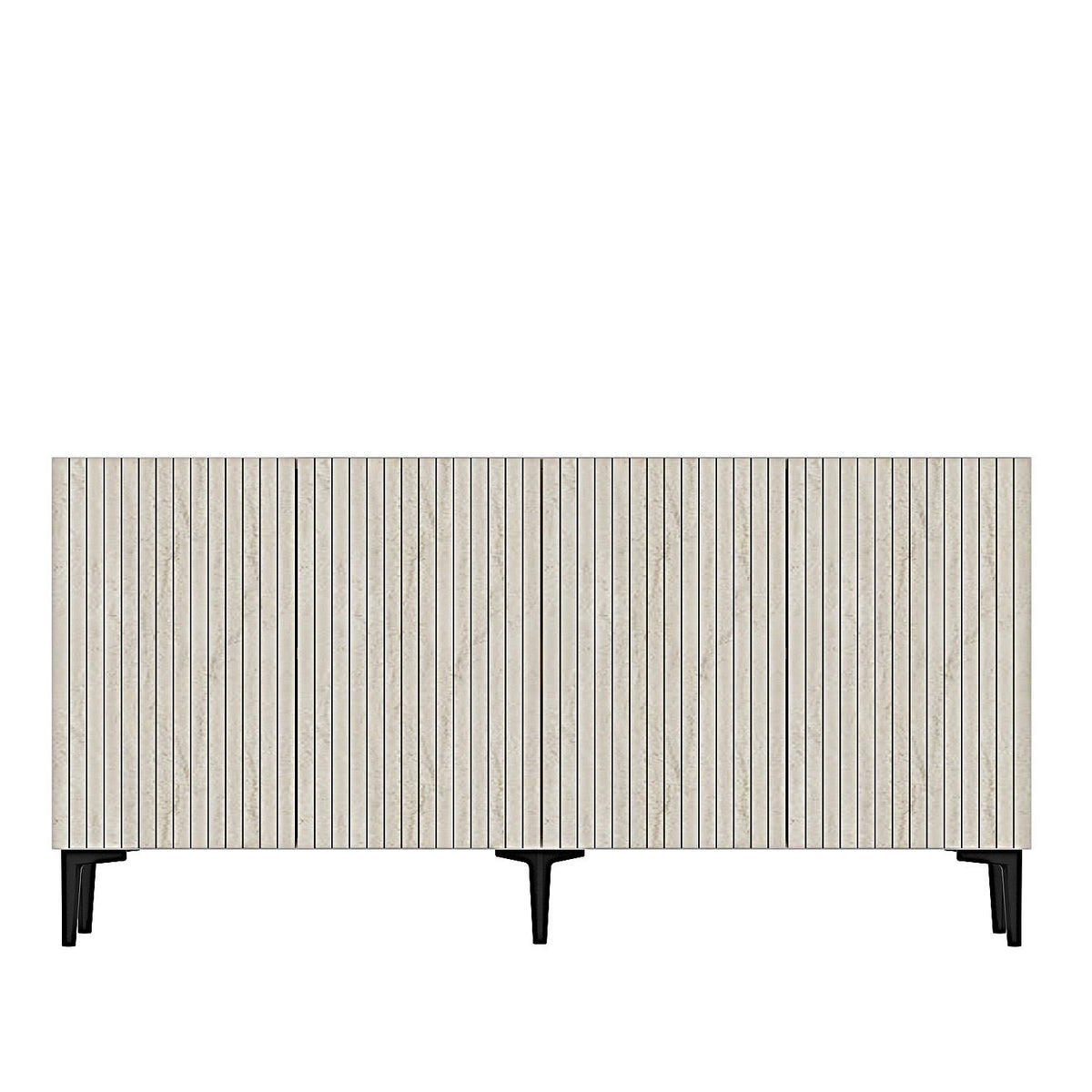 Κονσόλα Evgeros Λευκό - Travertine 150x32x75 εκ. Μελαμίνης