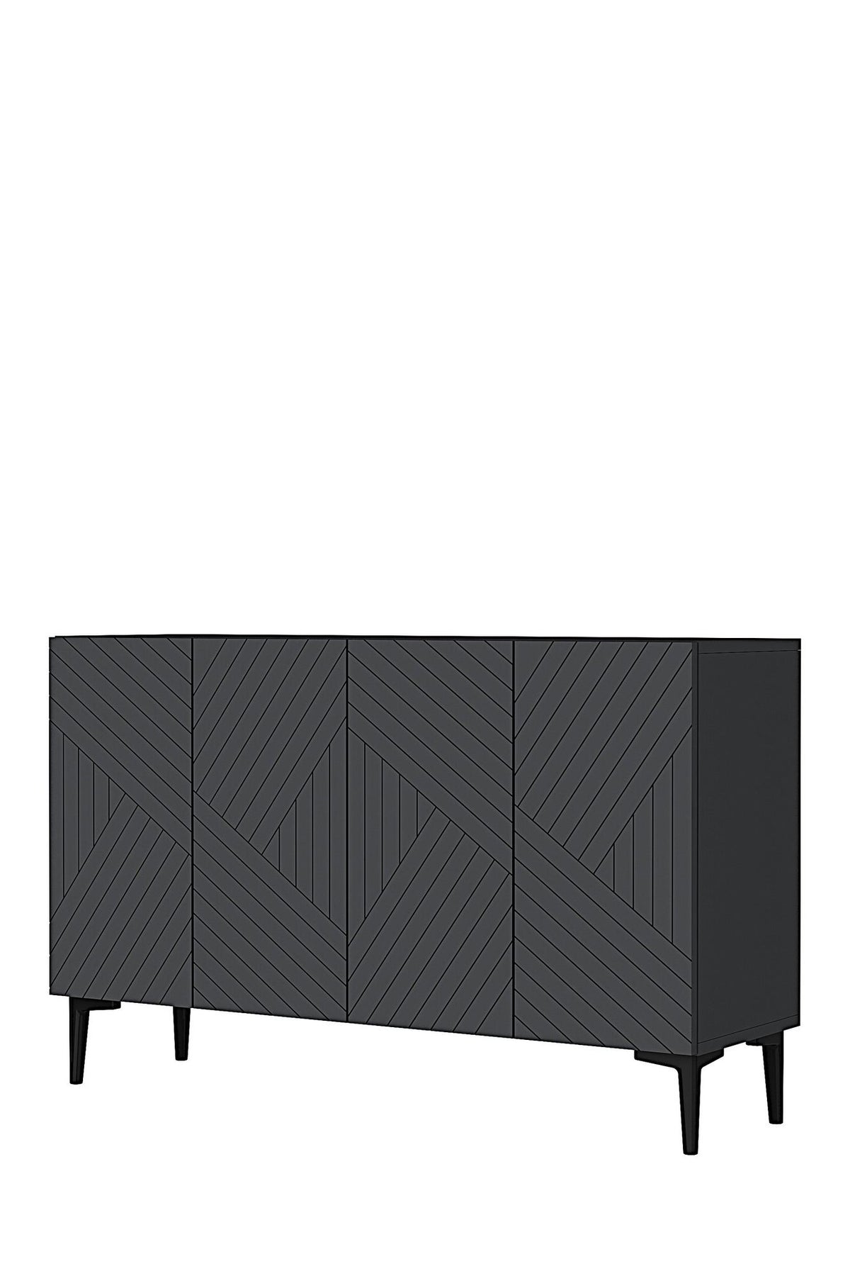 Κονσόλα Eleonas Ανθρακί 120x32x75 εκ. Μελαμίνης