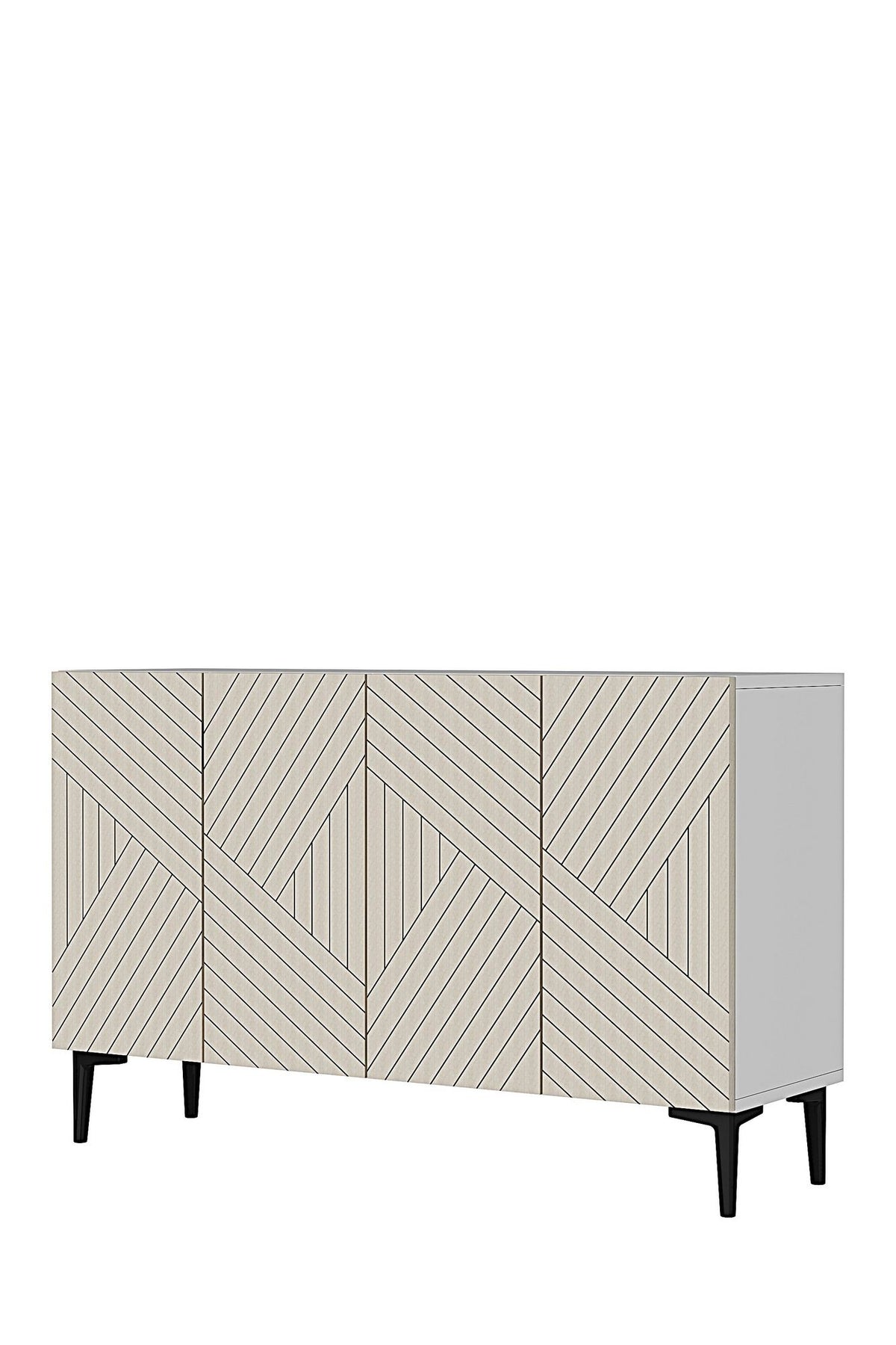Κονσόλα Eleonas Λευκό - Travertine 120x32x75 εκ. Μελαμίνης