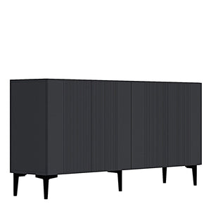 Κονσόλα Kalavasos Με Ράφια Ανθρακί 150x32x75 εκ. Μελαμίνης
