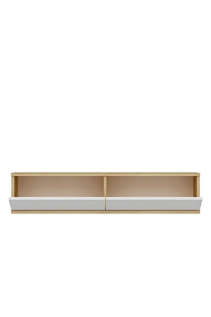 Συρταριέρα Arkochori Δρυς Sapphire - Λευκό 120x29.6x25.5 εκ. Μελαμίνης - Pakobazaar