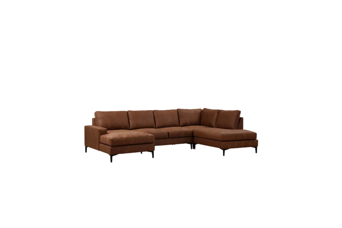 Γωνιακός Καναπές Souvala Καμηλό 90x200x90 εκ. Κωδ. 1233